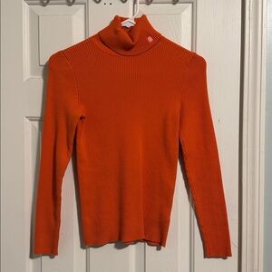 Lauren Ralph Lauren Orange Turtleneck Sweater